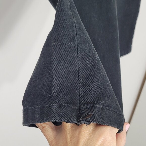 Tribal Women's Black Cotton Blend Stretch Extensible Zipper Bottom Pants Size 8 - Picture 6 of 13